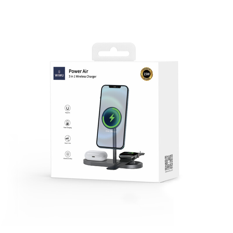 Wiwu Power Air 3in1 Wireless Charger x23 – 15W