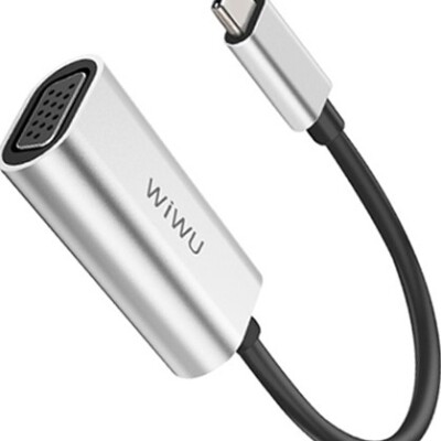 Wiwu Alpha USB-C to VGA Adapter (Grey)