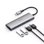 WiWU Alpha A440 4-in-1 USB Type-C Hub Gray