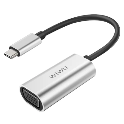 WiWU Alpha USB-C to VGA Adapter (Grey)